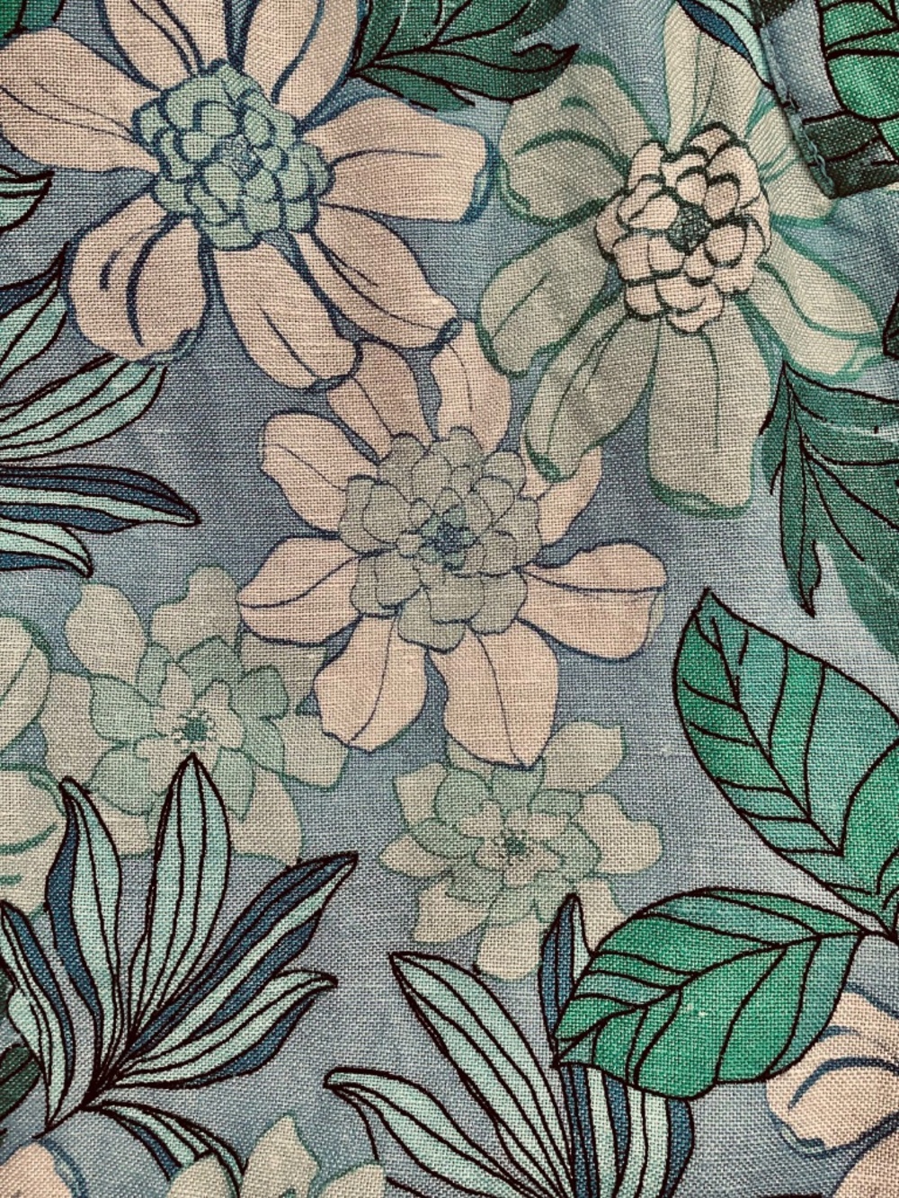 Loft, size M, blue and green shorts romper - Picture 5 of 8